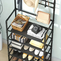 Clothes Hanger and Shoe Rack Also For Jackets, Hats, Bags, Umbrellas